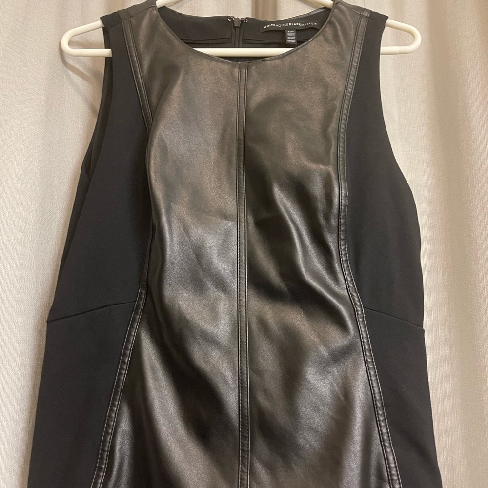 Black pleather shell